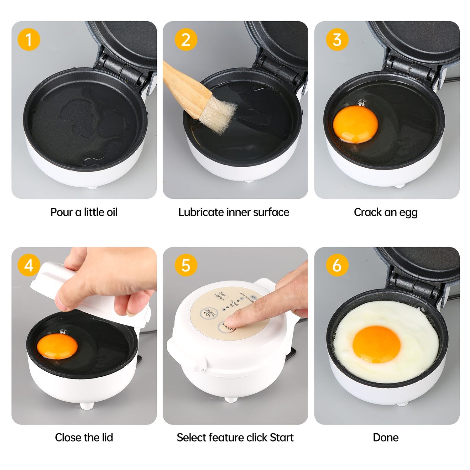 Making A Fried Egg In A Dash Mini Griddle 